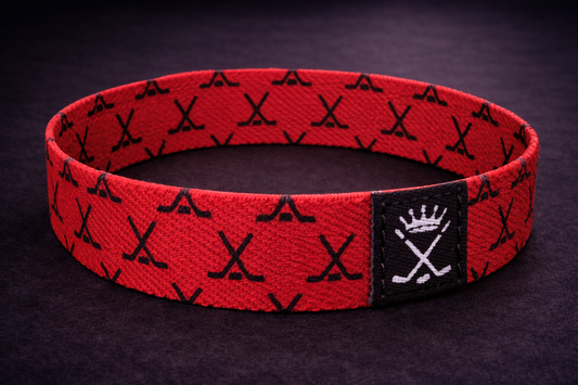 The Redline Crossed Sticks Wristband