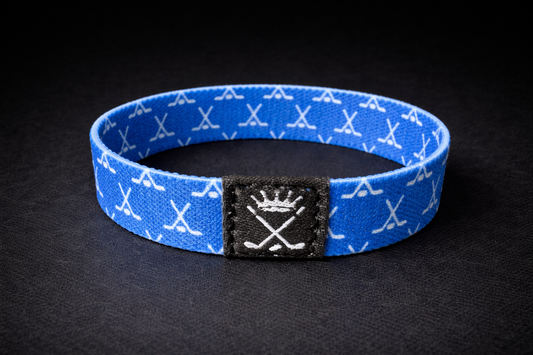 The Blueline Crossed Sticks Wristband