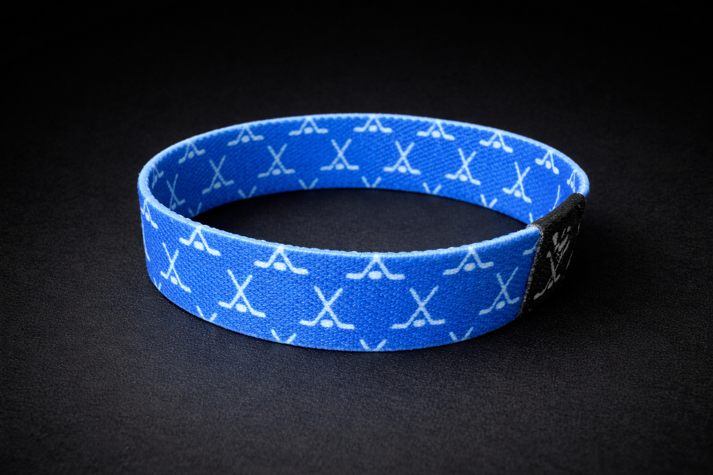 The Blueline Crossed Sticks Wristband