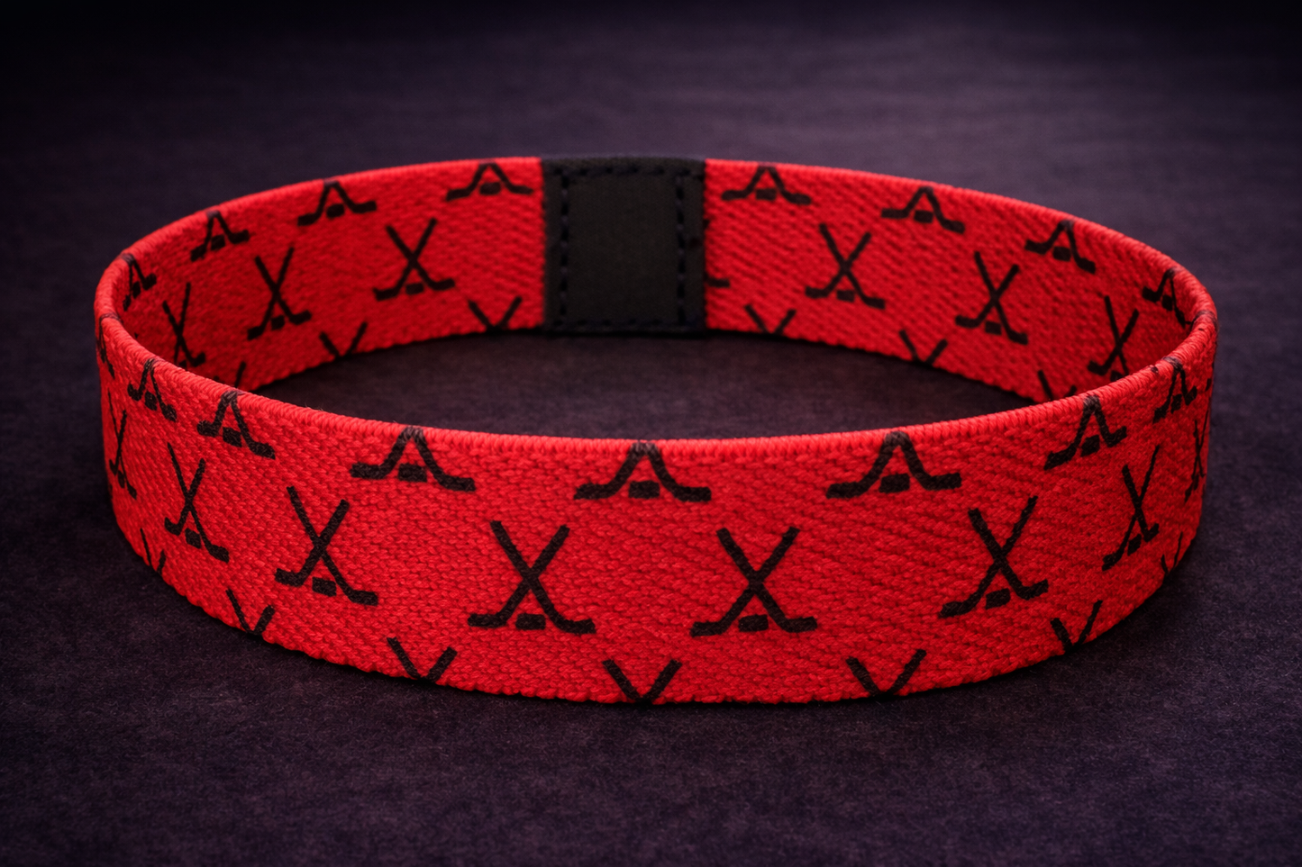 The Redline Crossed Sticks Wristband